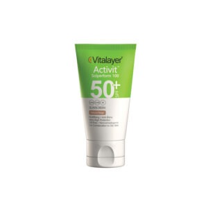 کرم ضد آفتاب رنگی ویتالیر مدل Activit با SPF50 مناسب پوست چرب حجم 40 میلی لیتر