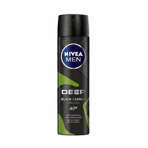 اسپری ضدتعریق مردانه نیوا Nivea مدل Deep Black Carbon Amazonia 48H