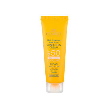 کرم ضد آفتاب بی رنگ سینره مدل Oil Free با +SPF50 مناسب پوست چرب حجم 50 میلی لیتر