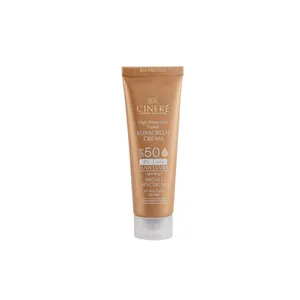 کرم ضد آفتاب رنگی سینره با SPF50 مناسب انواع پوست حجم 50 میلی لیتر