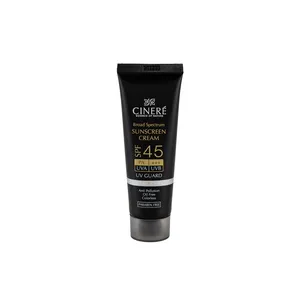 کرم ضد آفتاب بی رنگ سینره با SPF45 مناسب آقایان حجم 50 میلی لیتر