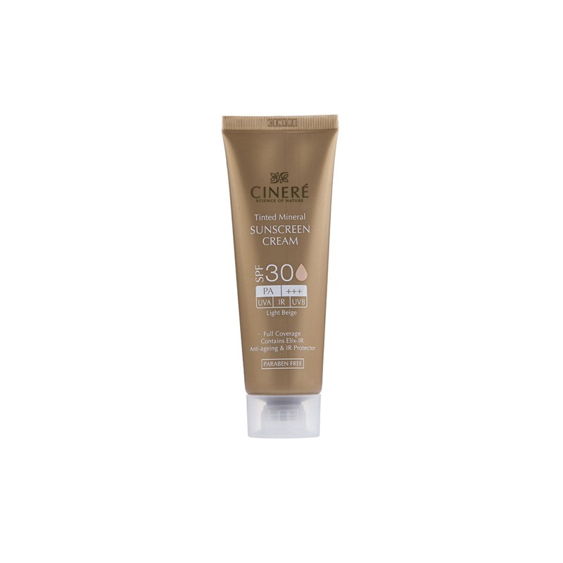 کرم ضد آفتاب رنگی سینره با SPF30 مناسب انواع پوست حجم 50 میلی لیتر