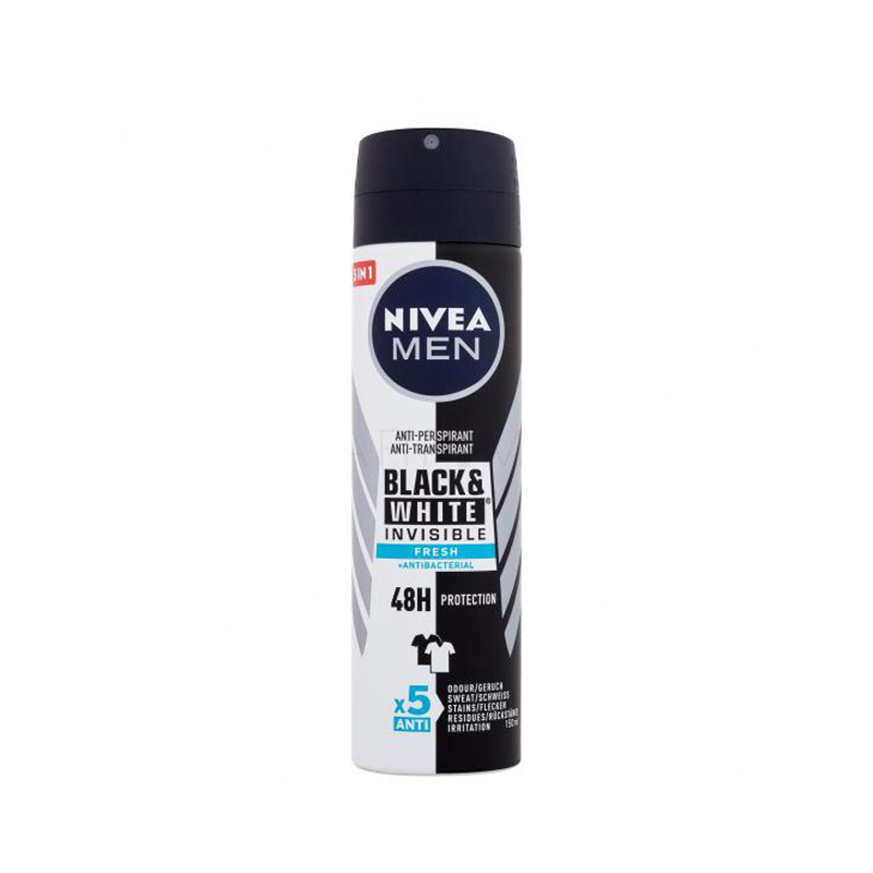 اسپری ضدتعریق مردانه نیوآ مدل Black & White Invisible Fresh